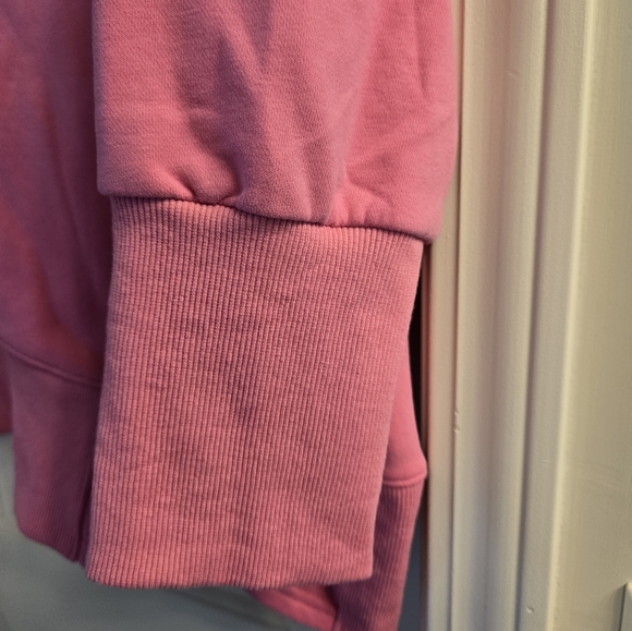 Oversized Hooded Sweatshirt, Rose Pink, Large - Picture 4 of 10